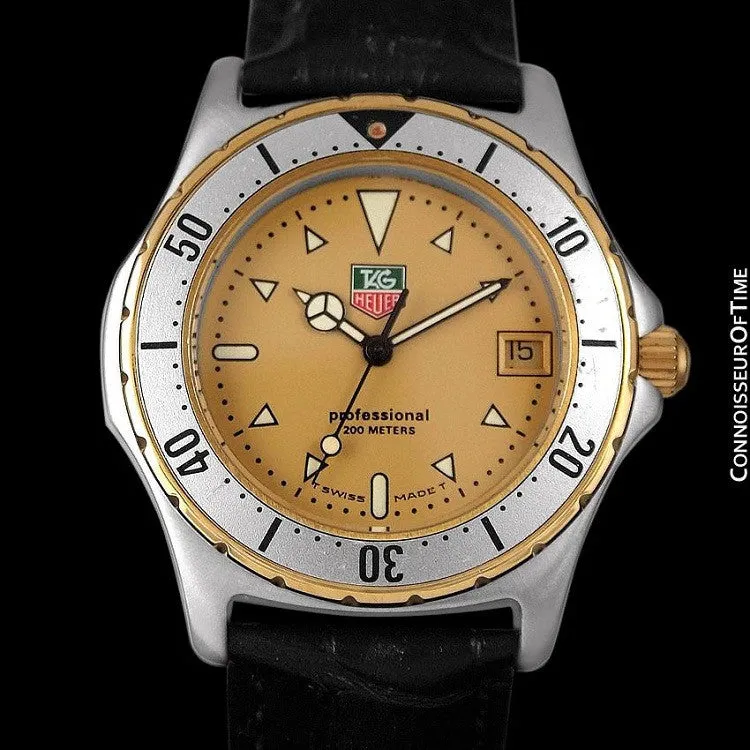 TAG Heuer Professional 2000 Mens Diver Watch, 974.006F - Stainless Steel & 18K Gold Plated