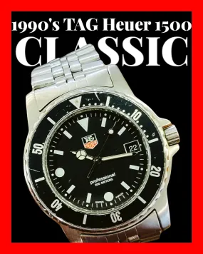 TAG HEUER Professional 200M Dive Watch 929.206D 1500 Series