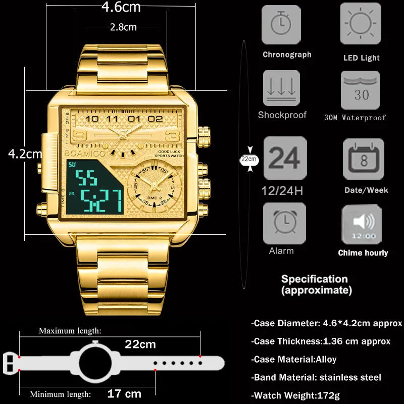 The John Tyler Sport Square Digital Watches