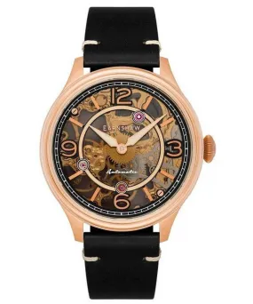 Thomas Earnshaw Baron Genuine Leather Skeleton Dial Automatic ES-8231-03 Mens Watch