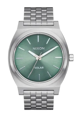 Time Teller Solar - Silver / Jade Sunray