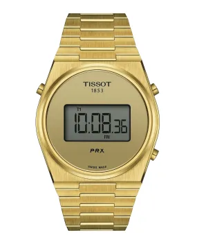 Tissot PRX Digital Gold Tone Watch T1374633302000