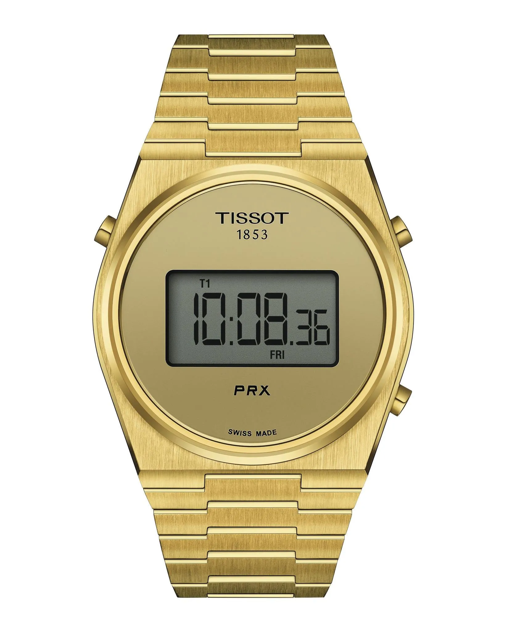 Tissot PRX Digital Gold Tone Watch T1374633302000