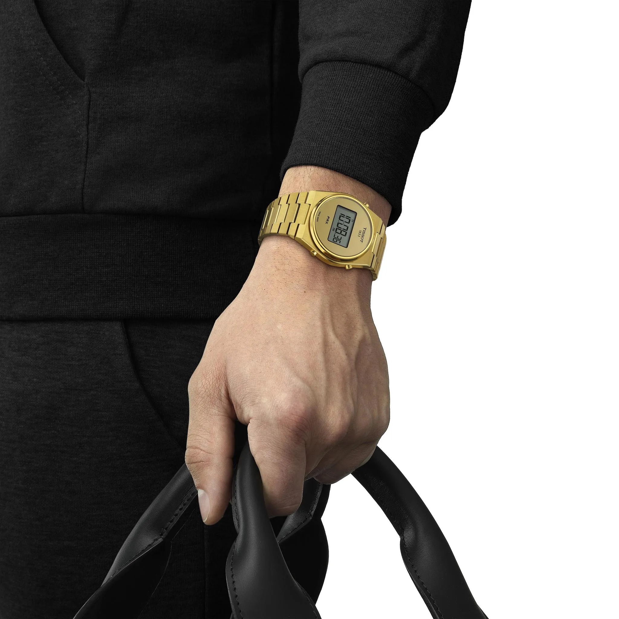 Tissot PRX Digital Gold Tone Watch T1374633302000