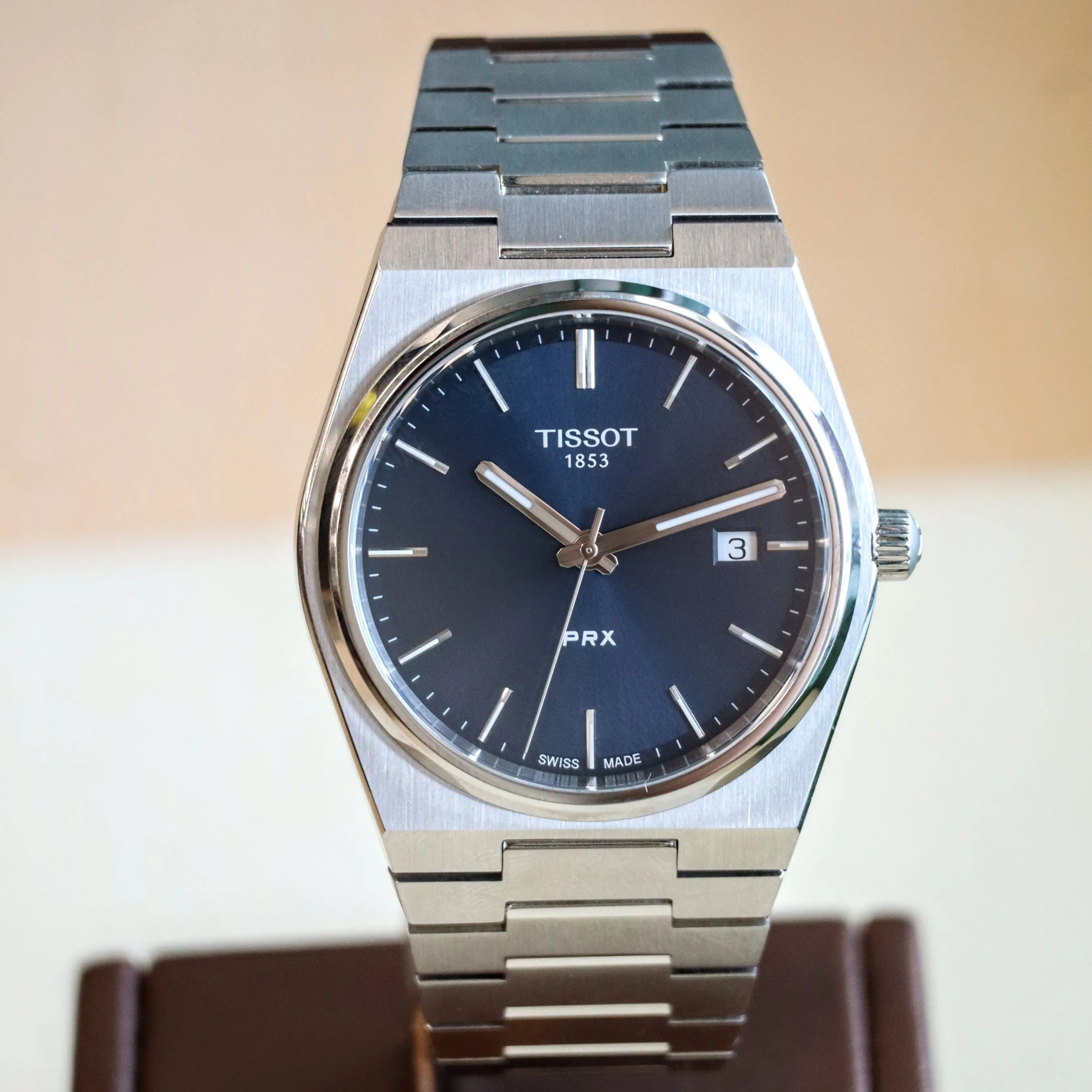 TISSOT PRX Quartz Watch Blue Dial Ref. T137.410 - ALL Original Box, Sleeve & Papers
