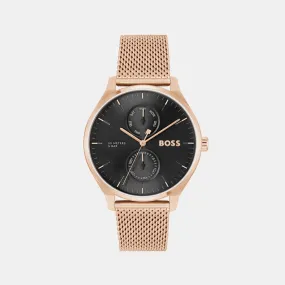 Tyler Men's Black Chronograph Mesh Watch 1514104