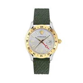 Versace Greca Time Silver Dial Men Watch - VE7C00223