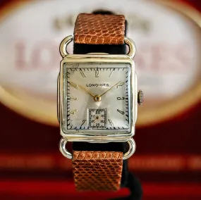 Vintage Longines Wristwatch Swiss Caliber 10.68Z 17 Jewels Fancy Lugs Watch