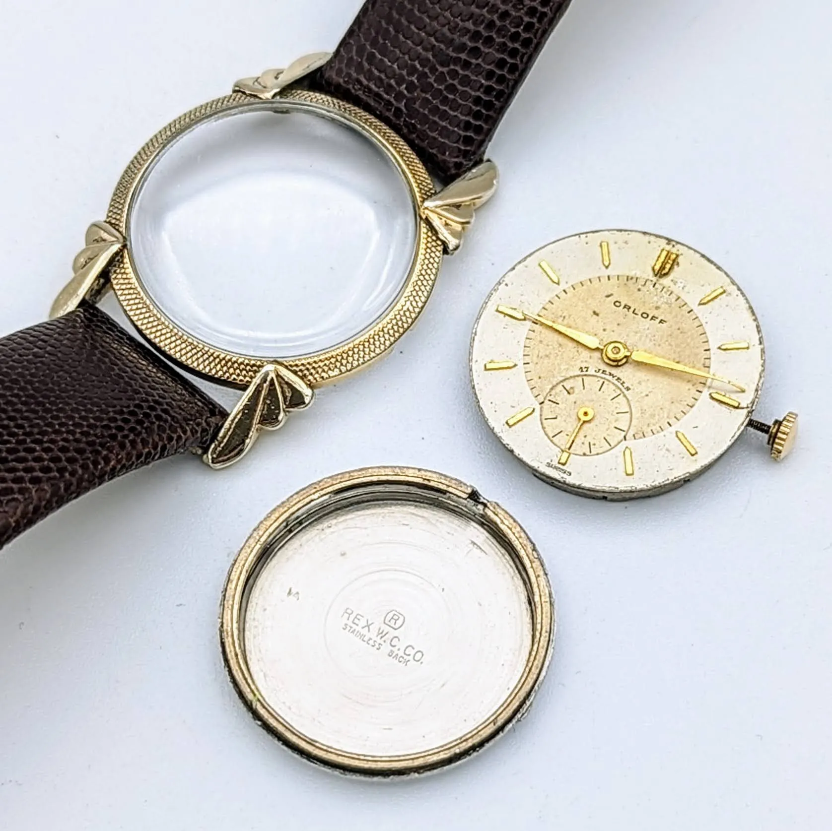 Vintage ORLOFF Watch Cal. AS 1002 (984) 17 Jewels Fancy Case & Lugs Swiss Made Wristwatch