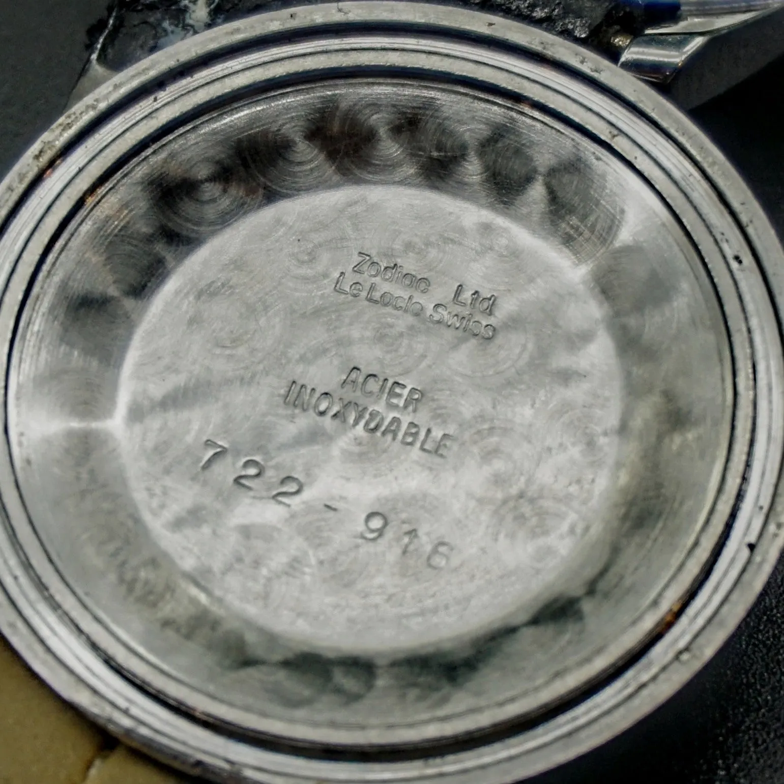 Vintage Zodiac Sea Wolf Automatic Dive Wristwatch Swiss Caliber 70/72 17J Watch