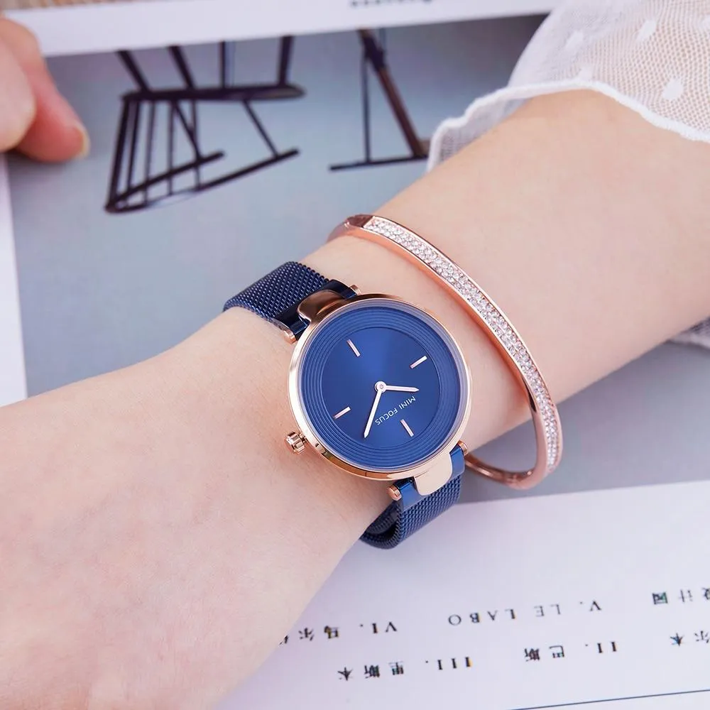 Women Luxury Rose Gold Ultra-Thin Simple Dress Quartz Watches