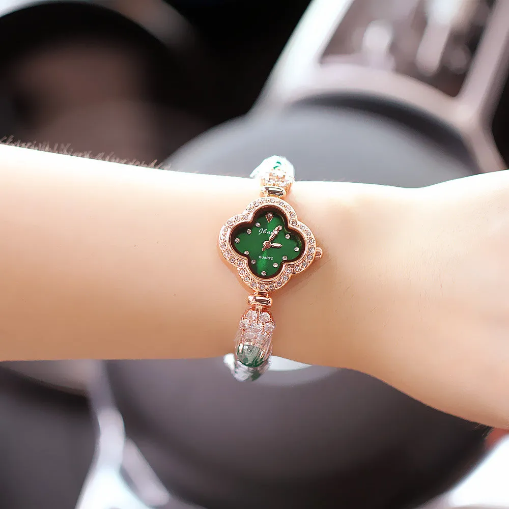 Women's watches, luminous hands, diamond-waterproof bracelets, fashionable watches
