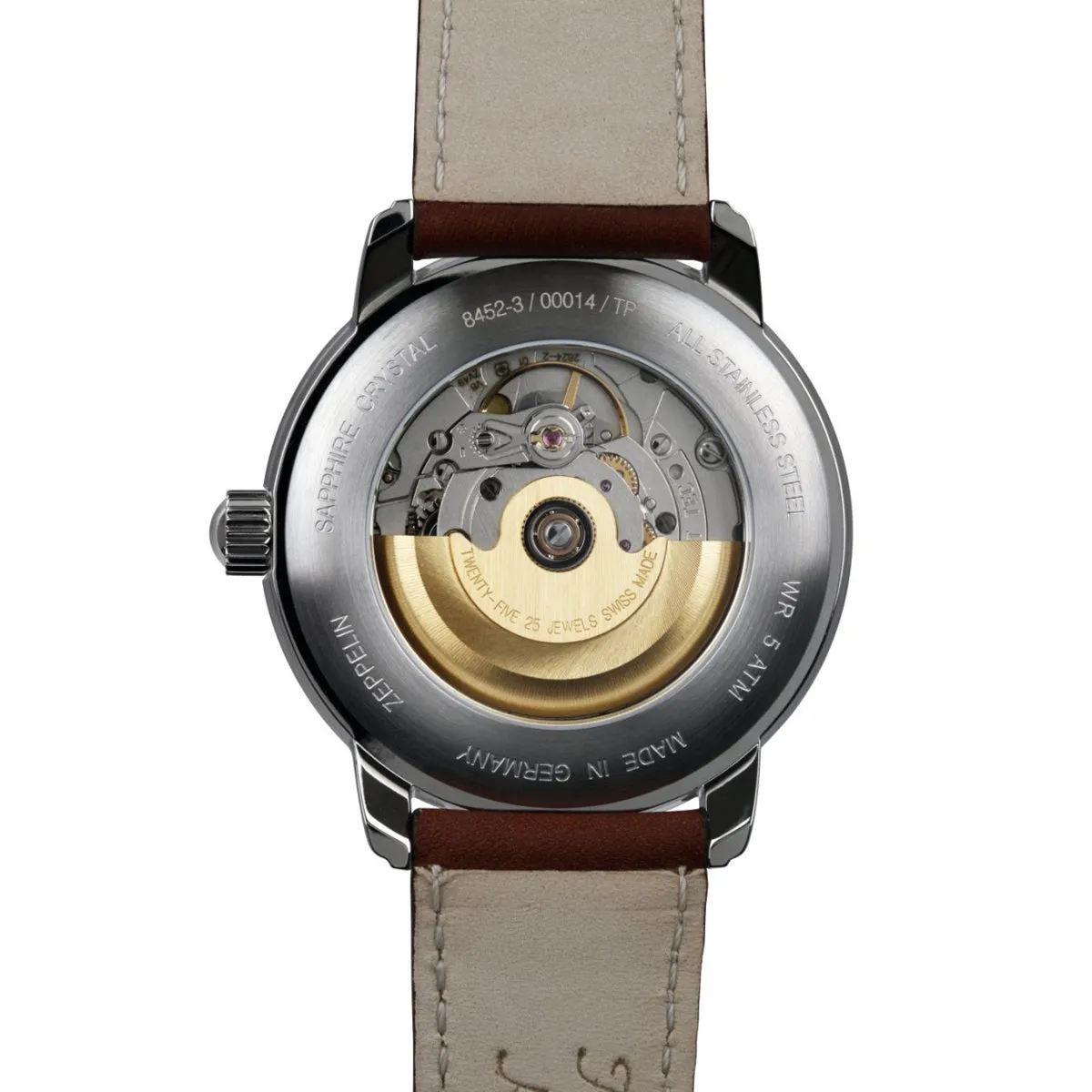 ZEPPELIN AUTOMATIC WATCH WITH DATE AND 8452-3