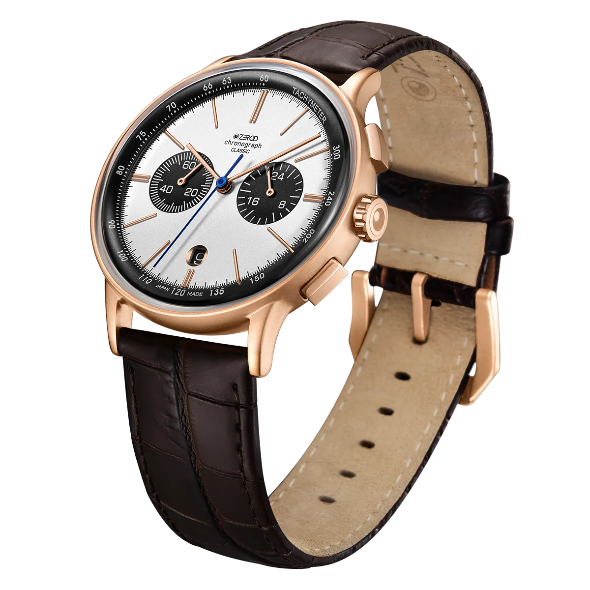 ZEROO C2 THE VIRGO CLASSIC MOONPHASEQUARTZ WATCH FOR GENTS - ZC003RWB