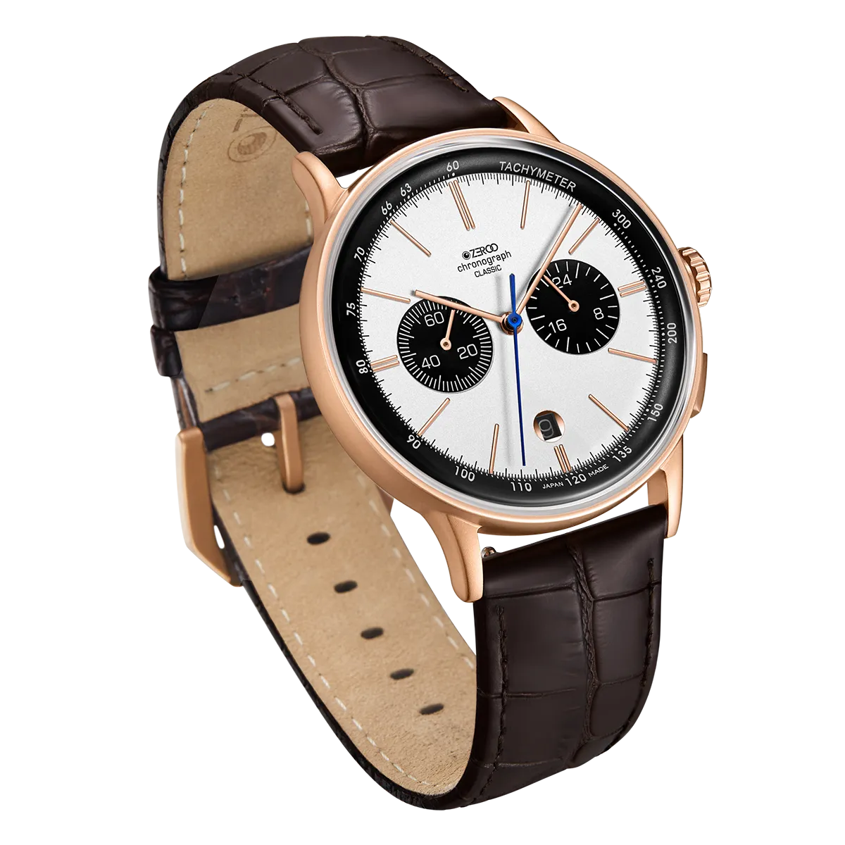 ZEROO C2 THE VIRGO CLASSIC MOONPHASEQUARTZ WATCH FOR GENTS - ZC003RWB