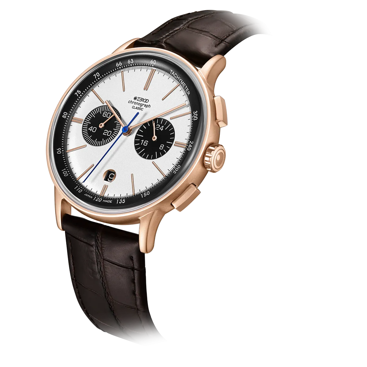 ZEROO C2 THE VIRGO CLASSIC MOONPHASEQUARTZ WATCH FOR GENTS - ZC003RWB