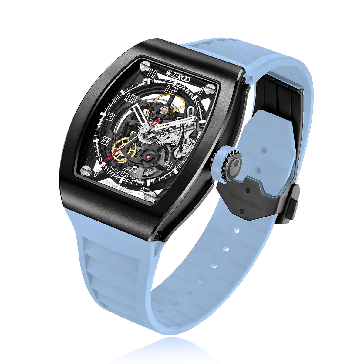 ZEROO M2 THE SUBARU SKELETON MECHANICAL AUTOMATICAUTOMATIC WATCH FOR GENTS - ZM002BLB