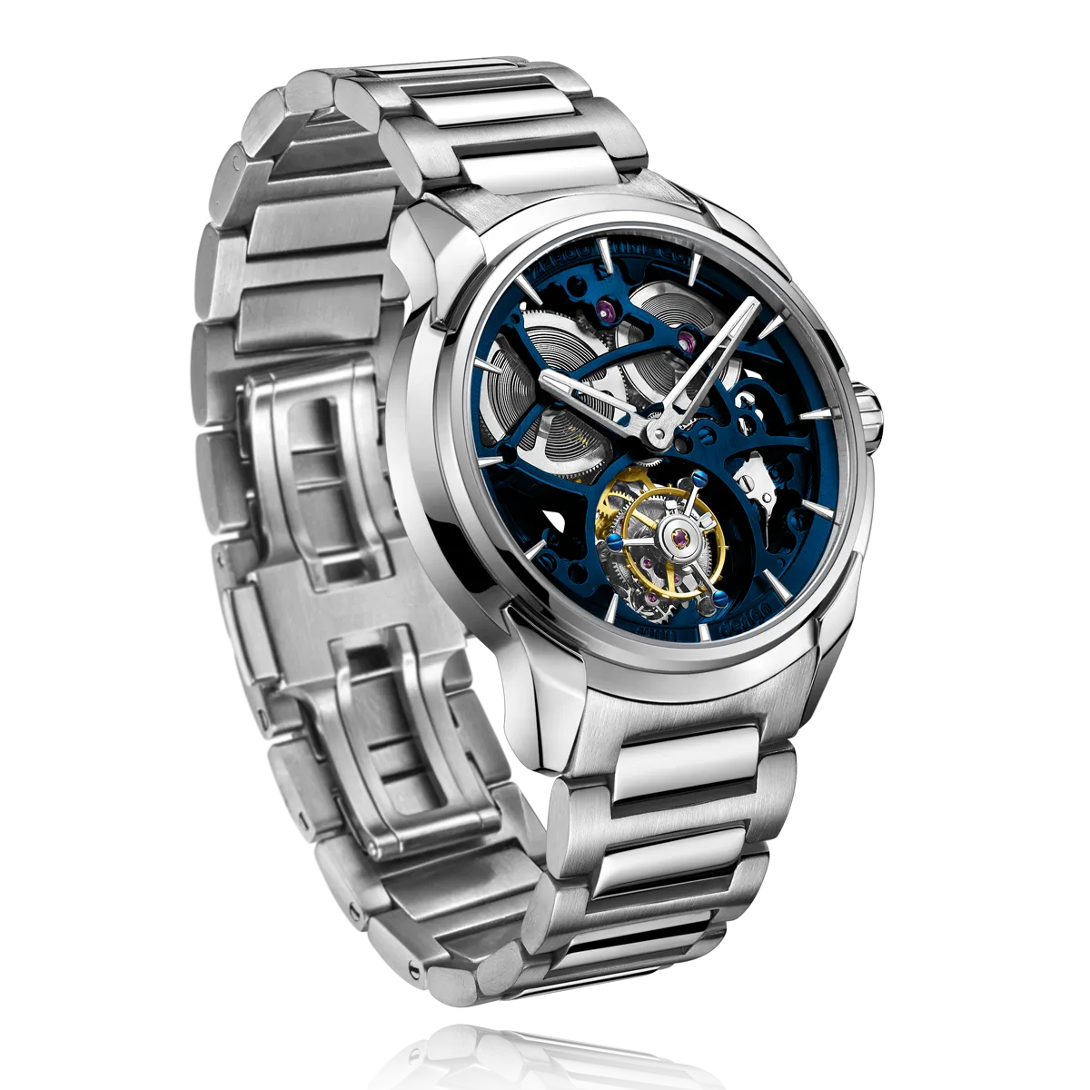 ZEROO T3 THE LEO AUTOMATIC SKELETON TOURBILLONAUTOMATIC TOURBILLON WATCH FOR GENTS - ZT003SBL